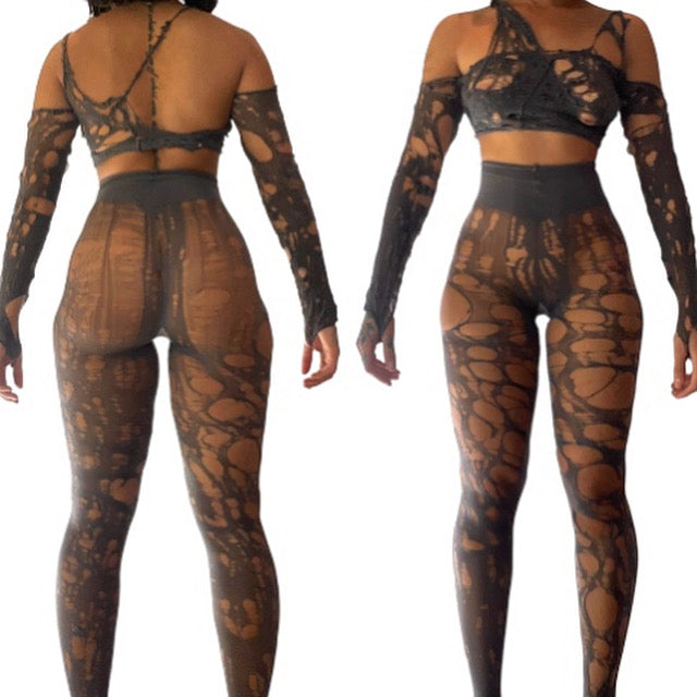 ARACHNID two piece set GREY