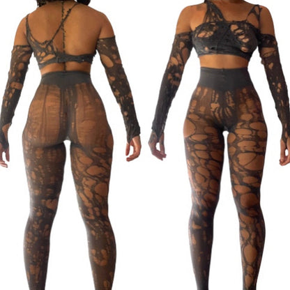 ARACHNID two piece set GREY