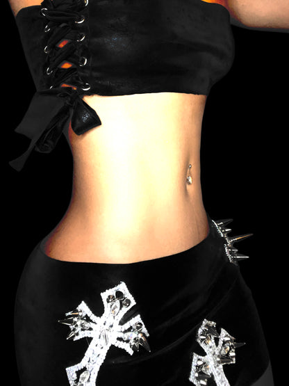 ALL NIGHTER crop top