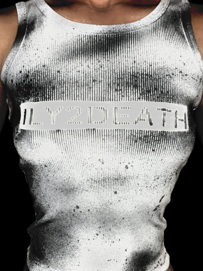 ILY2DEATH tank white