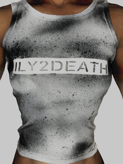 ILY2DEATH tank white