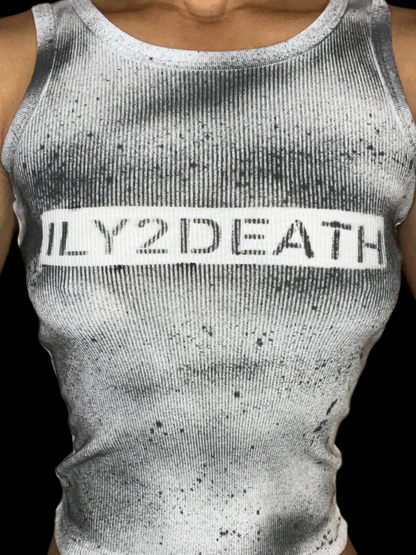ILY2DEATH tank white