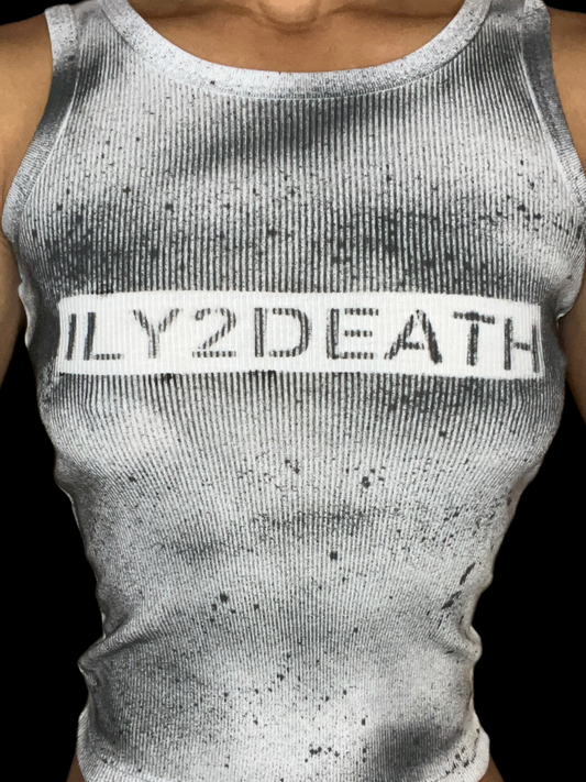 ILY2DEATH tank white